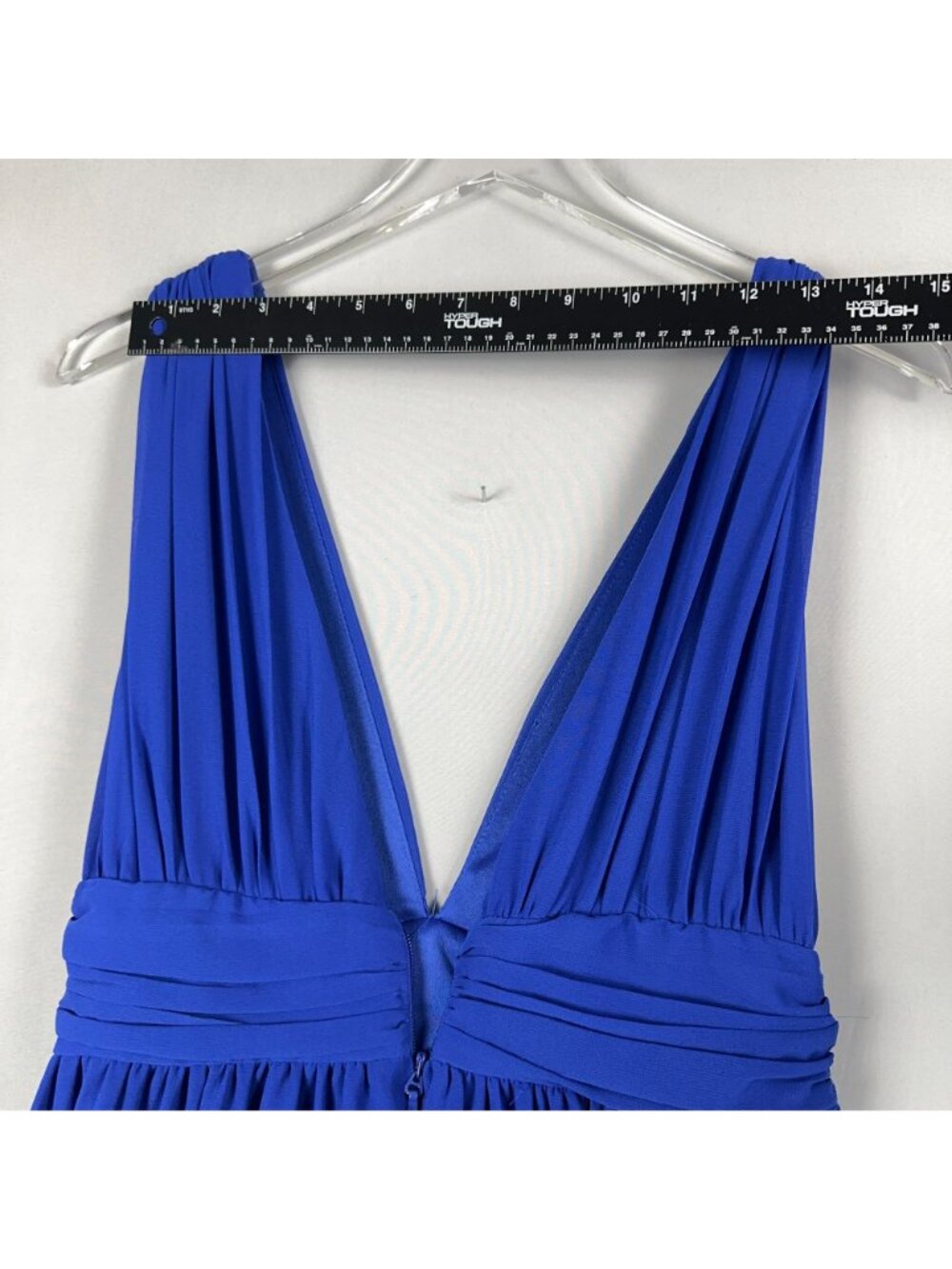 Lulus Maxi Dress Size Medium Heavenly Hues Royal Blue V Neck Fully lined - Picture 16 of 16